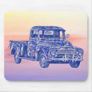  'Classic Truck Art Sunset'-Muismat Muismat