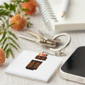 Classic Trucker Hat –  Baseball Pet voor Sleutelhanger (Voorkant Rechts)