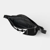 Classic Tuxedo Style Fanny Pack – Zwart-wit Heuptasje (Open)