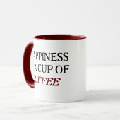 Classic Two Tone Coffee Mok (Voorkant links)