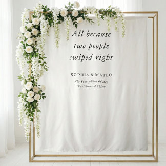 Classic Typography Quote Wedding Wandkleed