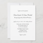 Classic Typography Wedding Invitation (Devant)