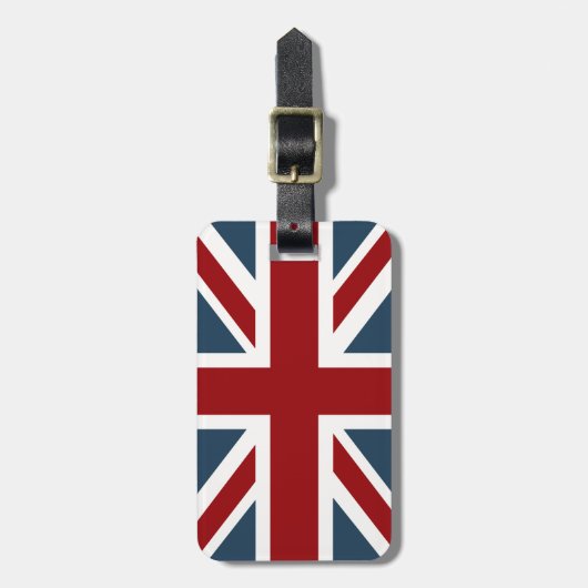 Classic Union Jack Flag Bagagelabel (Voorkant verticaal)