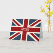 Classic Union Jack Flag Kaart (Gele Bloem)