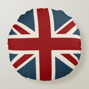 Classic Union Jack Flag Rond Kussen
