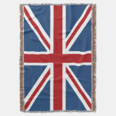 Classic Union Jack UK Flag Deken (Voorkant Verticaal)
