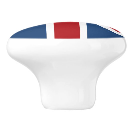 Classic Union Jack UK Flag Keramische Knop (Zijkant)