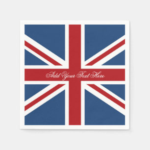 Classic Union Jack UK Flag Servetten