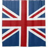 Classic Union Jack UK Vlag rood wit blauw Douchegordijn (Voorkant)