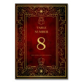 Classic Unique Custom Wedding Kaart (Achterkant)