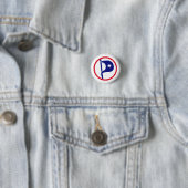 Classic US Pirate Party Pinback Button (In situ)