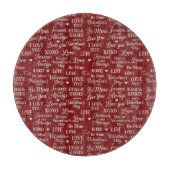 Classic, Valentine's Day phrases in pattern Snijplank (Voorkant)