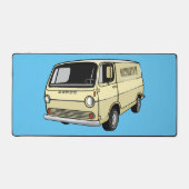Classic van cartoon illustratie bureaumat (Voorkant)