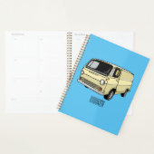 Classic van cartoon illustratie planner (Display)