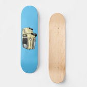 Classic van cartoon illustratie skateboard (Voorkant)