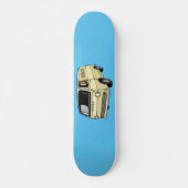 Classic van cartoon illustratie skateboard (Voorkant)