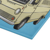 Classic van cartoon illustratie snijplank (Hoek)