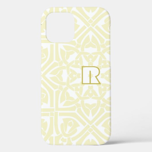 Classic Vanilla en White Elegant Lijst Red Text Case-Mate iPhone Case (Achterkant)