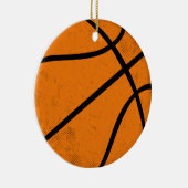 Classic Varsity Basketball Hoops Game Day Style Keramisch Ornament (Rechts)