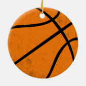 Classic Varsity Basketball Hoops Game Day Style Keramisch Ornament (Achterkant)