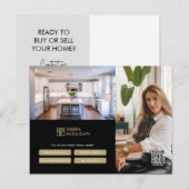 Classic Vastgoed Promotie Briefkaart (Voorkant / Achterkant)