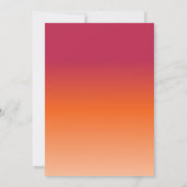 Classic Vibrant Summer Wedding Bourgogne Sinaasapp Kaart (Achterkant)
