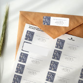 Classic Victoriaans Bruiloft Retouradres Label