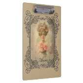 Classic Victoriaans dame met Rozen klembord (Rechts)