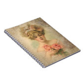 Classic Victoriaans dame met Rozen Notitieboek (Rechterzijde)