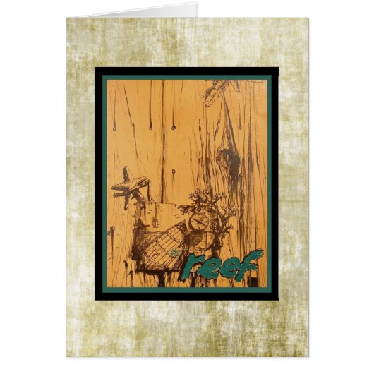 Classic vieux menu Tiki du milieu du siècle! (Devant)