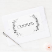 Classic Vine Design Cookie Jar Labels Stickers (Envelop)