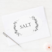 Classic Vine Design Zout Container Labels Stickers (Envelop)