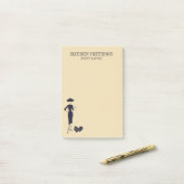 Classic Vintage 50's Fashion Post-It Notes (Sur un bureau)