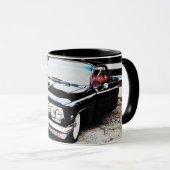 Classic Vintage Black Impala voiture Art Mug Cup (Devant droit)