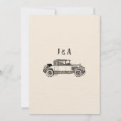 Classic Vintage bruiloft Jubileum Kaart (Achterkant)