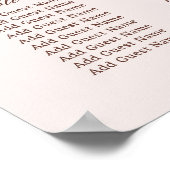 Classic Vintage Crest Mariage Tableau de siège (Coin)