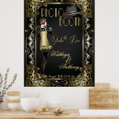 Classic vintage Gatsby Style Photo Poster (Cuisine)