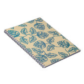 Classic Vintage Hop Leaves Pattern Notitieboek (Rechterzijde)
