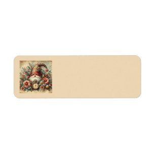 Classic Vintage Kerst Adresetiketten Etiket