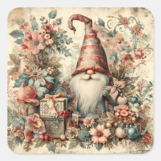 Classic Vintage Kerst Stickers (Voorkant)