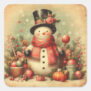 Classic Vintage Kerst Stickers