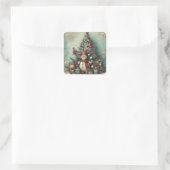 Classic Vintage Kerst Stickers (Tas)