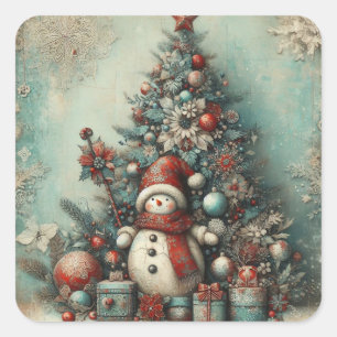 Classic Vintage Kerst Stickers