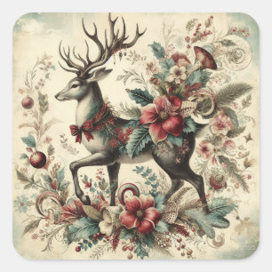 Classic Vintage Kerst Stickers