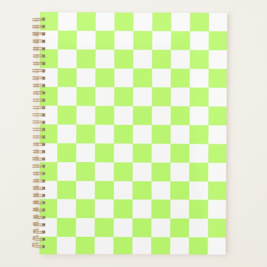 Classic visual lime checkerboard  (Devant)