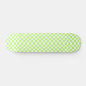 Classic visual lime checkerboard  skateboard (Horizontaal)