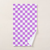 Classic visual magenta checkerboard  (Serviette à main)