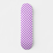 Classic visual magenta checkerboard  skateboard (Voorkant)