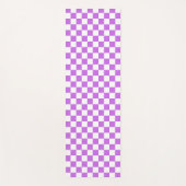 Classic visual magenta checkerboard  yogamat (Voorkant)