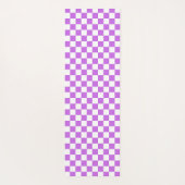 Classic visual magenta checkerboard  yogamat (Achterkant)